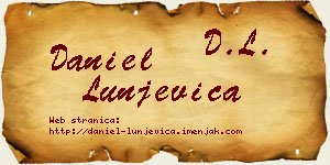 Daniel Lunjevica vizit kartica